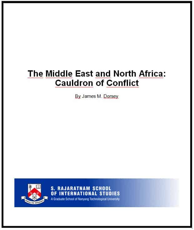 James Dorsey - The Middle East and North Africa: Cauldron of Conlifct